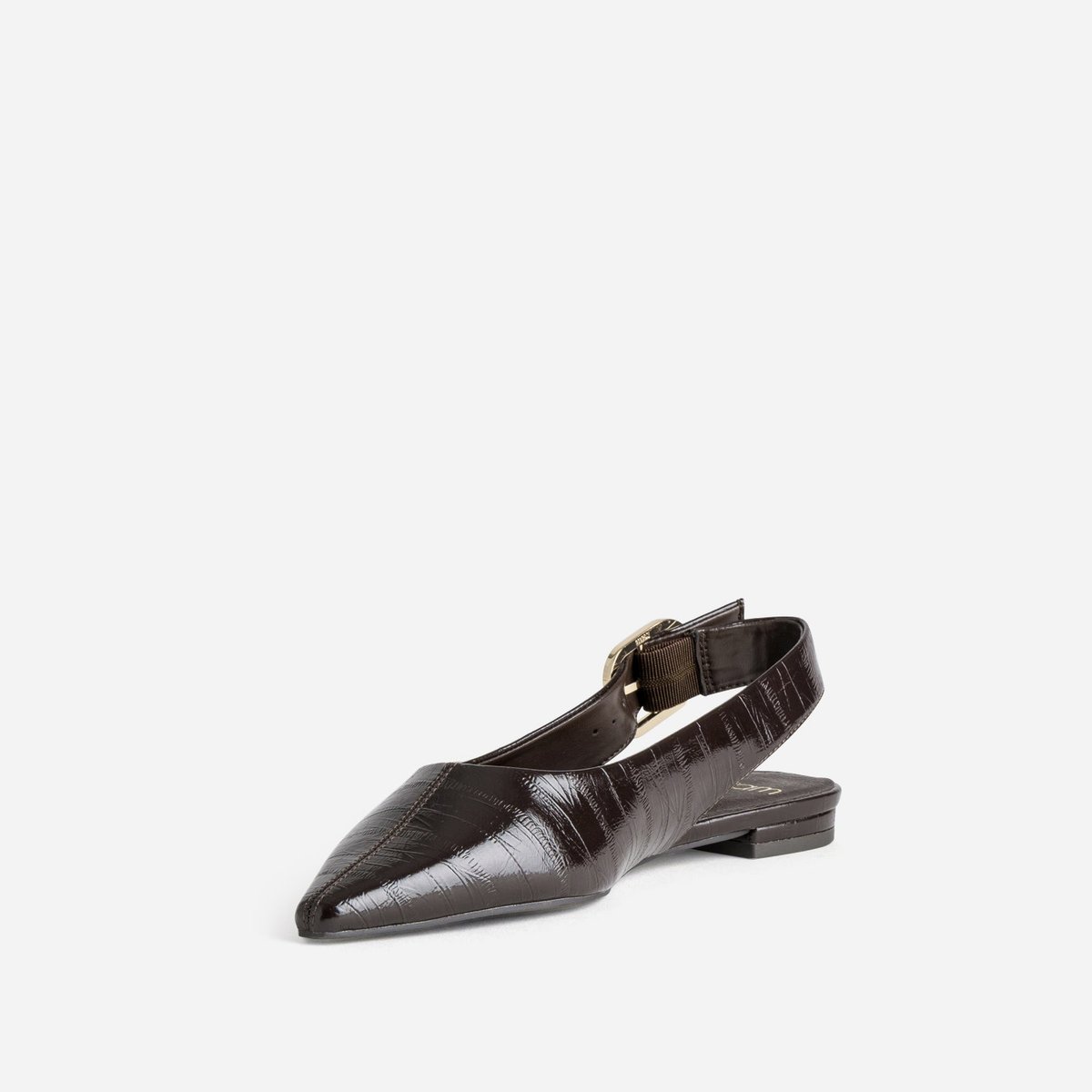 Ballerine en cuir BRUNE animal, ERAM