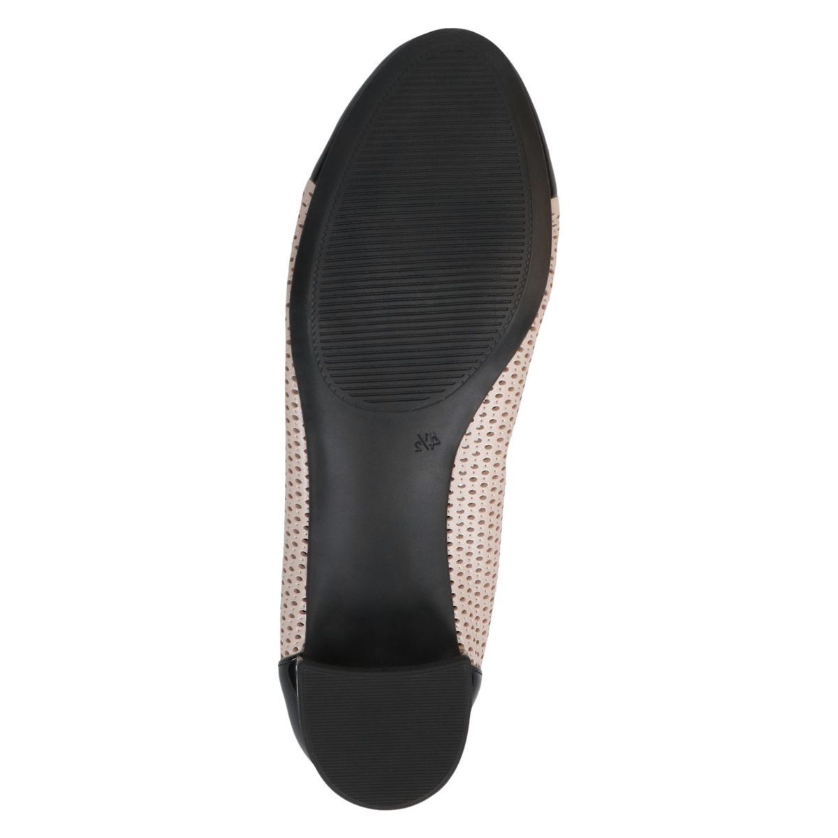 Escarpin talon bloc beige crème laque, CAPRICE