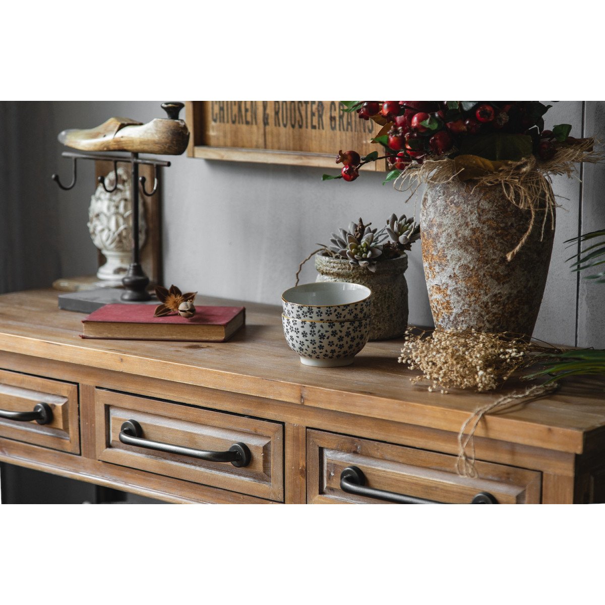 Console en bois et métal - TOM marron, MATHI DESIGN