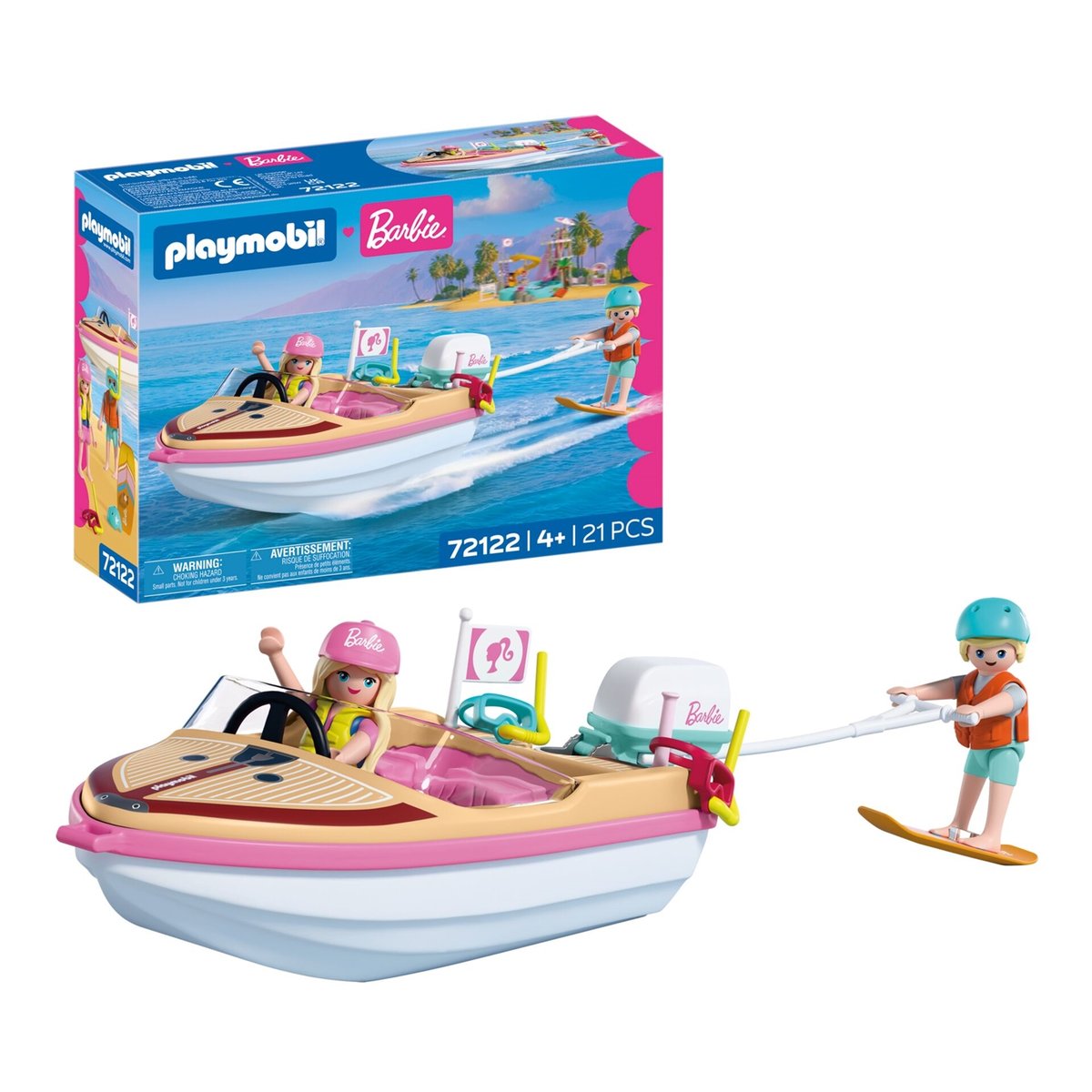 Bateau & wakeboard multicolore, PLAYMOBIL