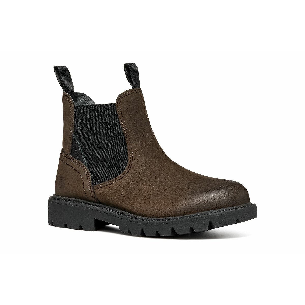 Boots chelsea en cuir Shaylax marron foncé, GEOX