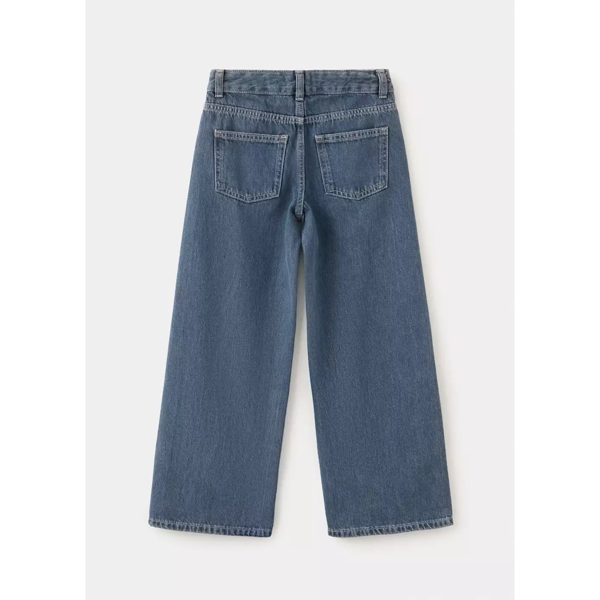 Jean wide leg coutures bleu moyen vintage, MANGO KIDS