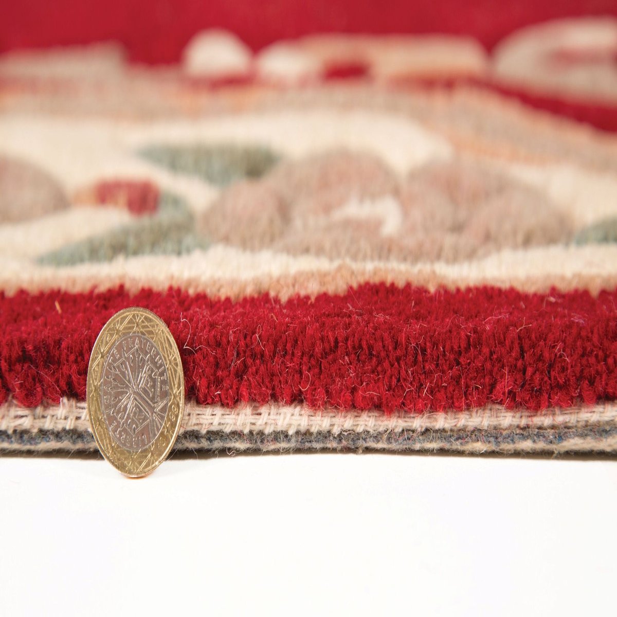 Tapis en laine AUBUSSON rouge, FLAIR RUGS