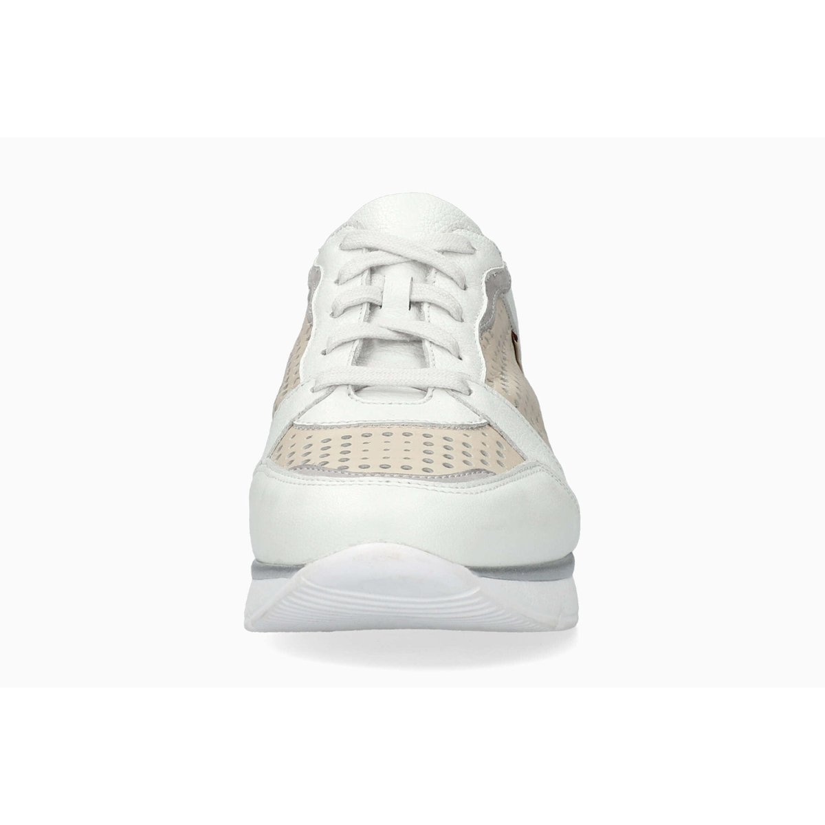Baskets en cuir ELINE PERF blanc 5144, MEPHISTO