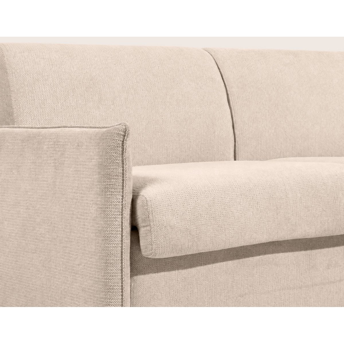 Canapé lit 3pl convertible couchage quotidien, ADELE beige, BEST MOBILIER
