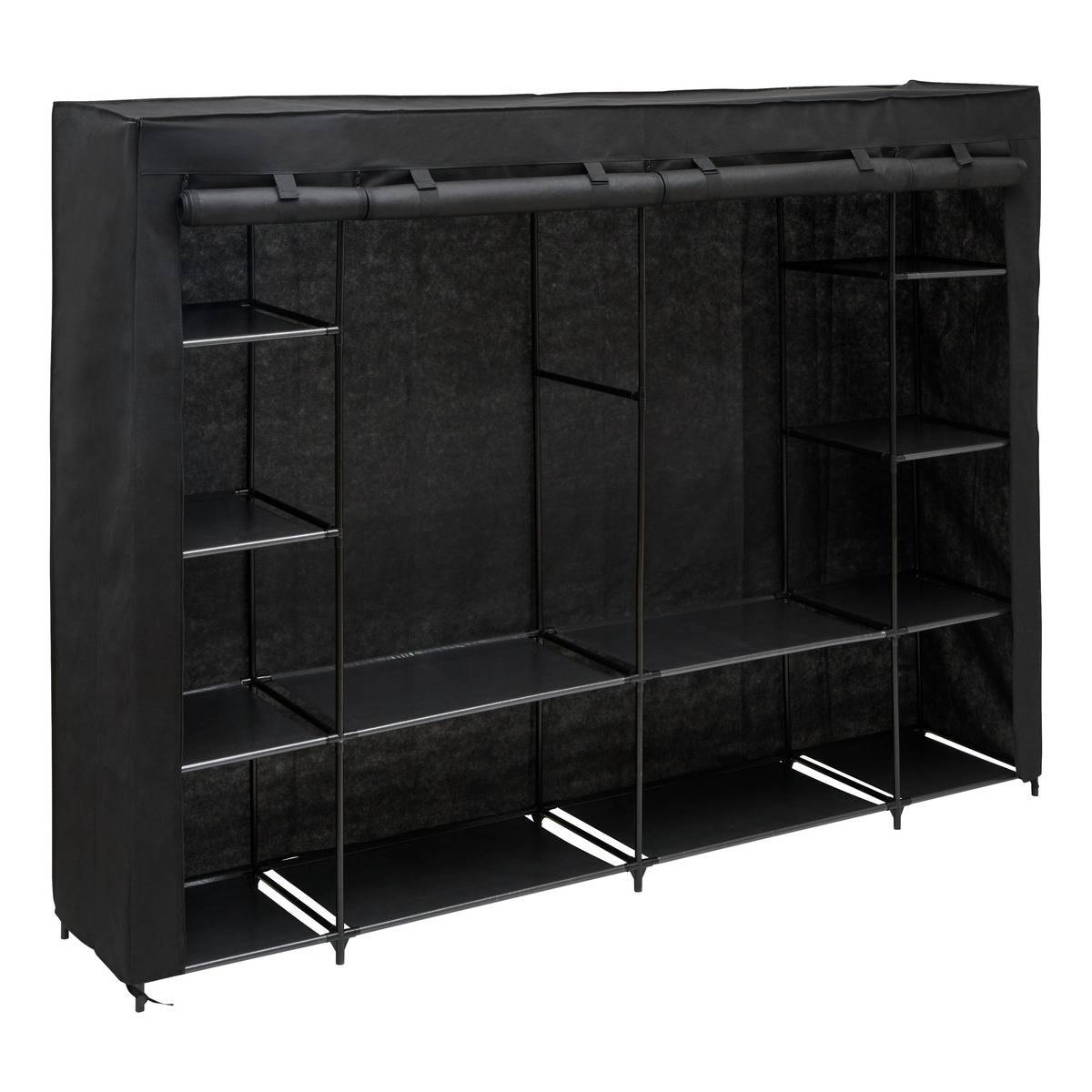 Penderie rectangulaire DRESSY noir, 5FIVE SIMPLY SMART