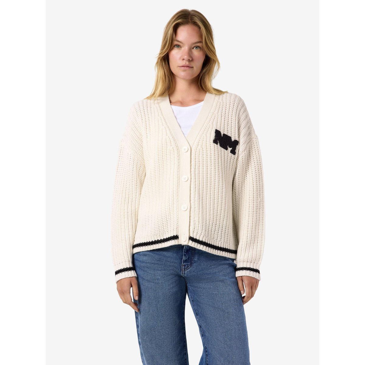 Cardigan En Maille gris - birch1, NOISY MAY
