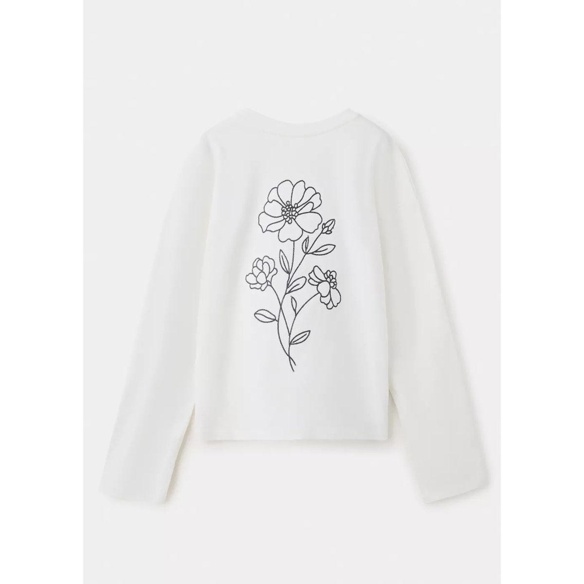 T-shirt manches longues imprimé écru, MANGO KIDS