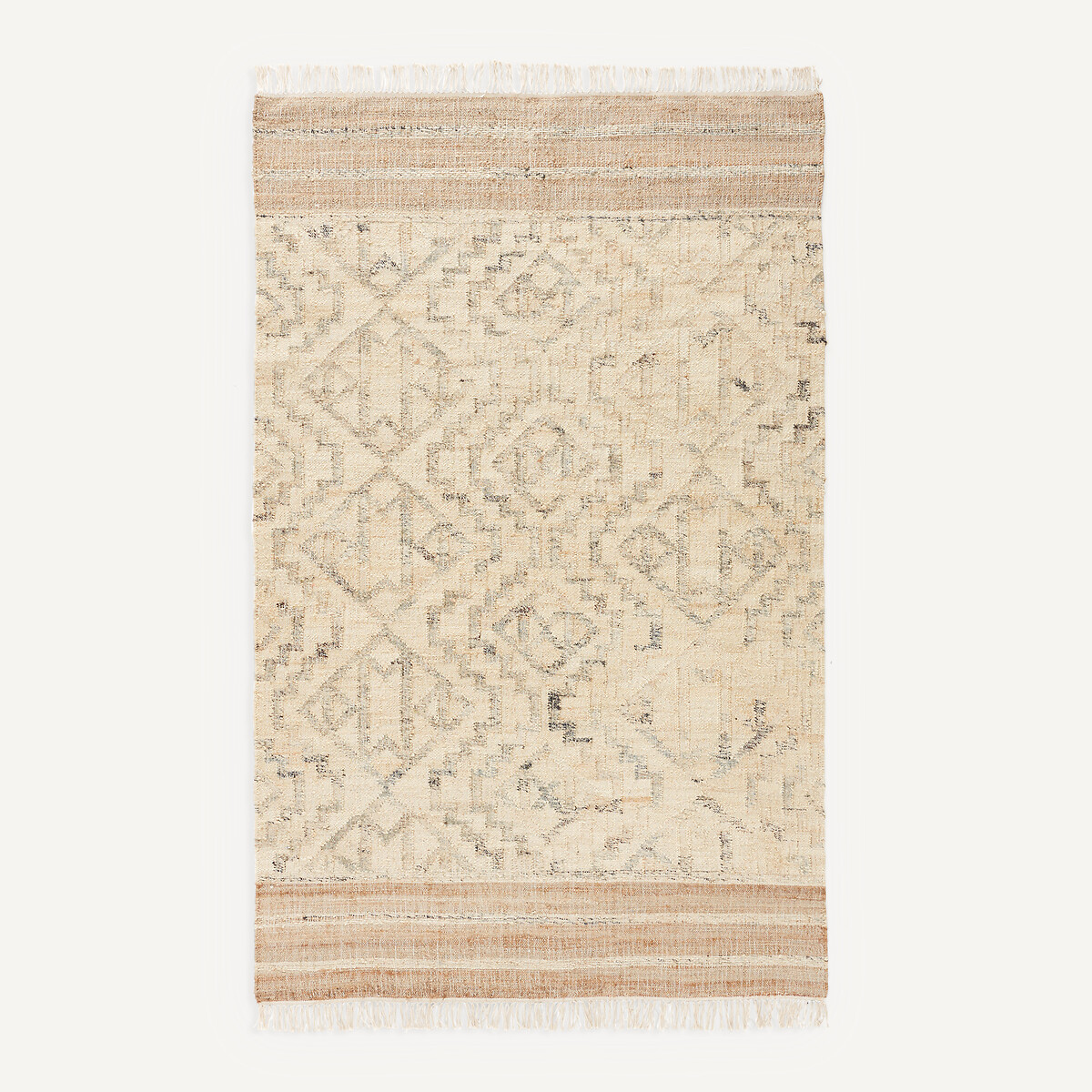 Tapis en jute, tissé main, Jelena naturel/gris, AM.PM