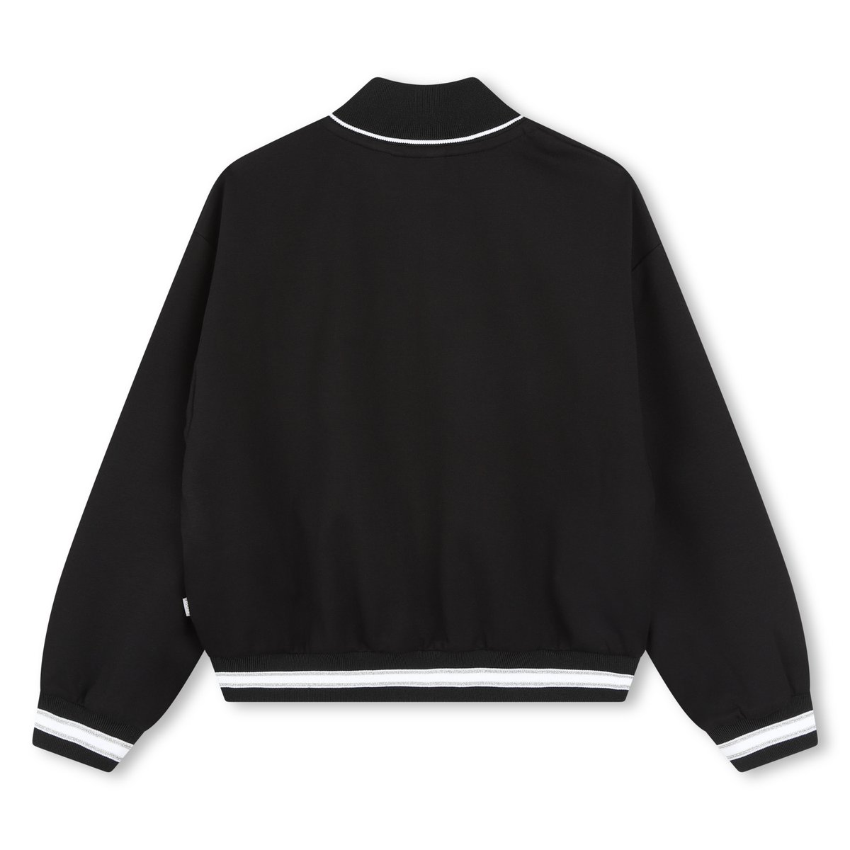 Gilet brodé à rayures black, BOSS KIDSWEAR