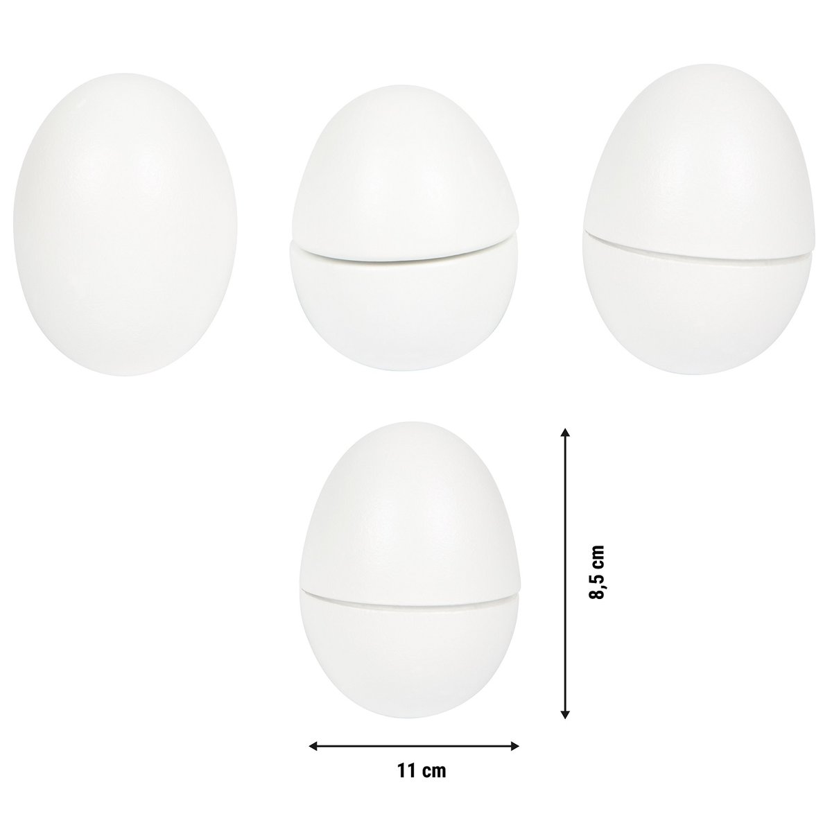 Boite de 6 œufs en bois blanc, SMALL FOOT COMPANY