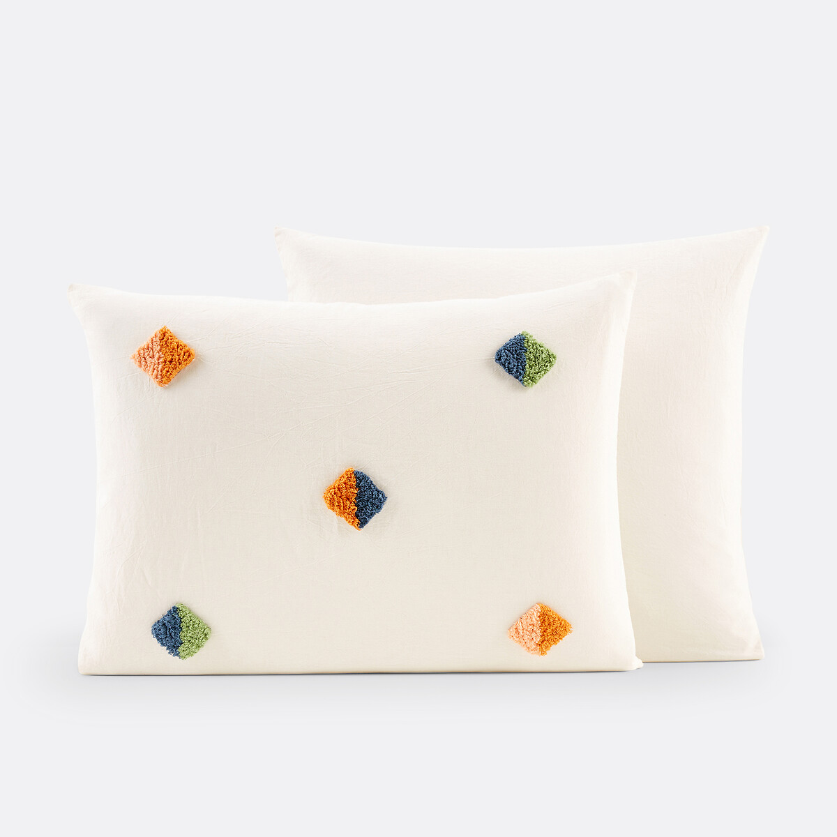 Mentilla Cotton Pillowcase ecru , LA REDOUTE INTERIEURS
