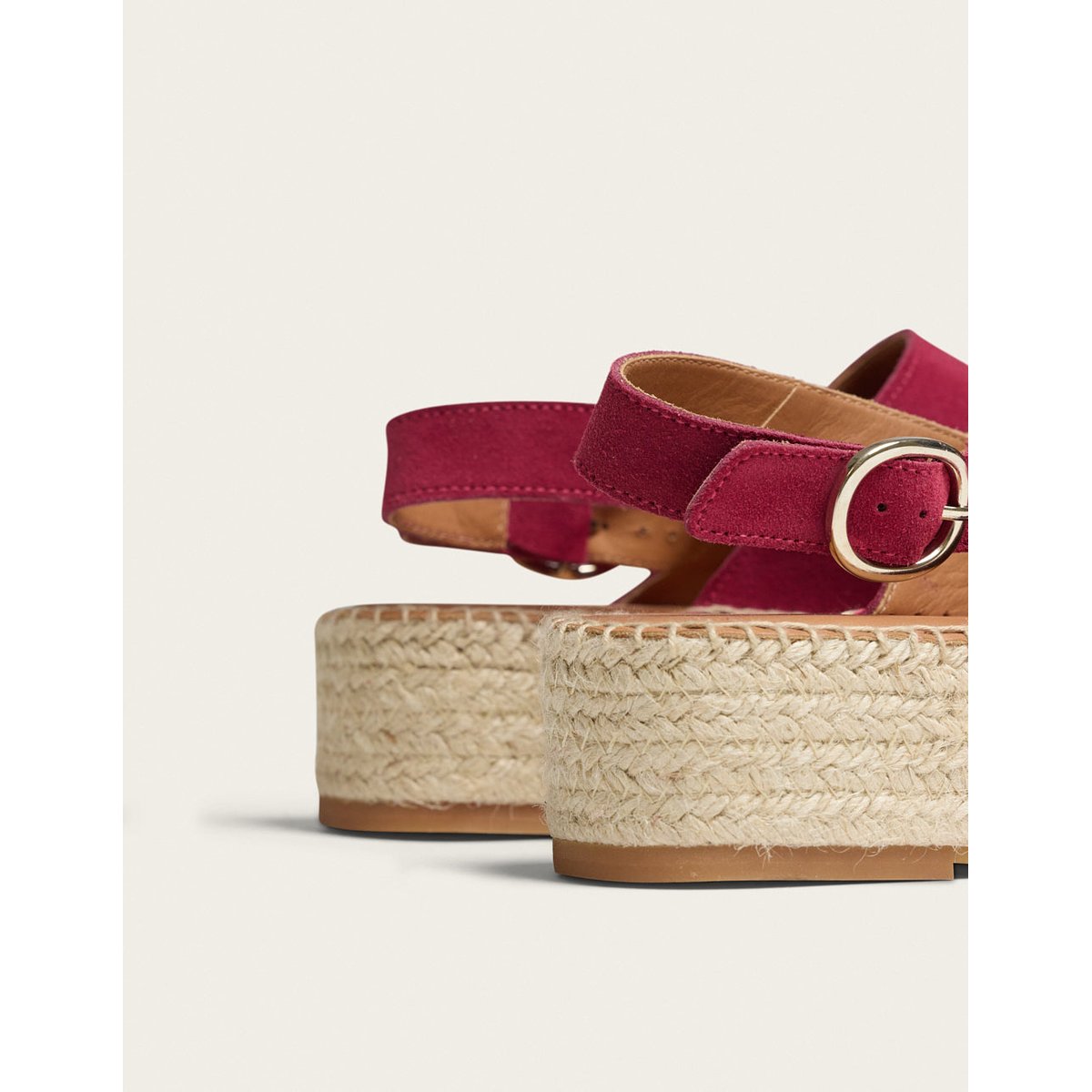 Espadrilles MAYA suède pourpre, ODAJE
