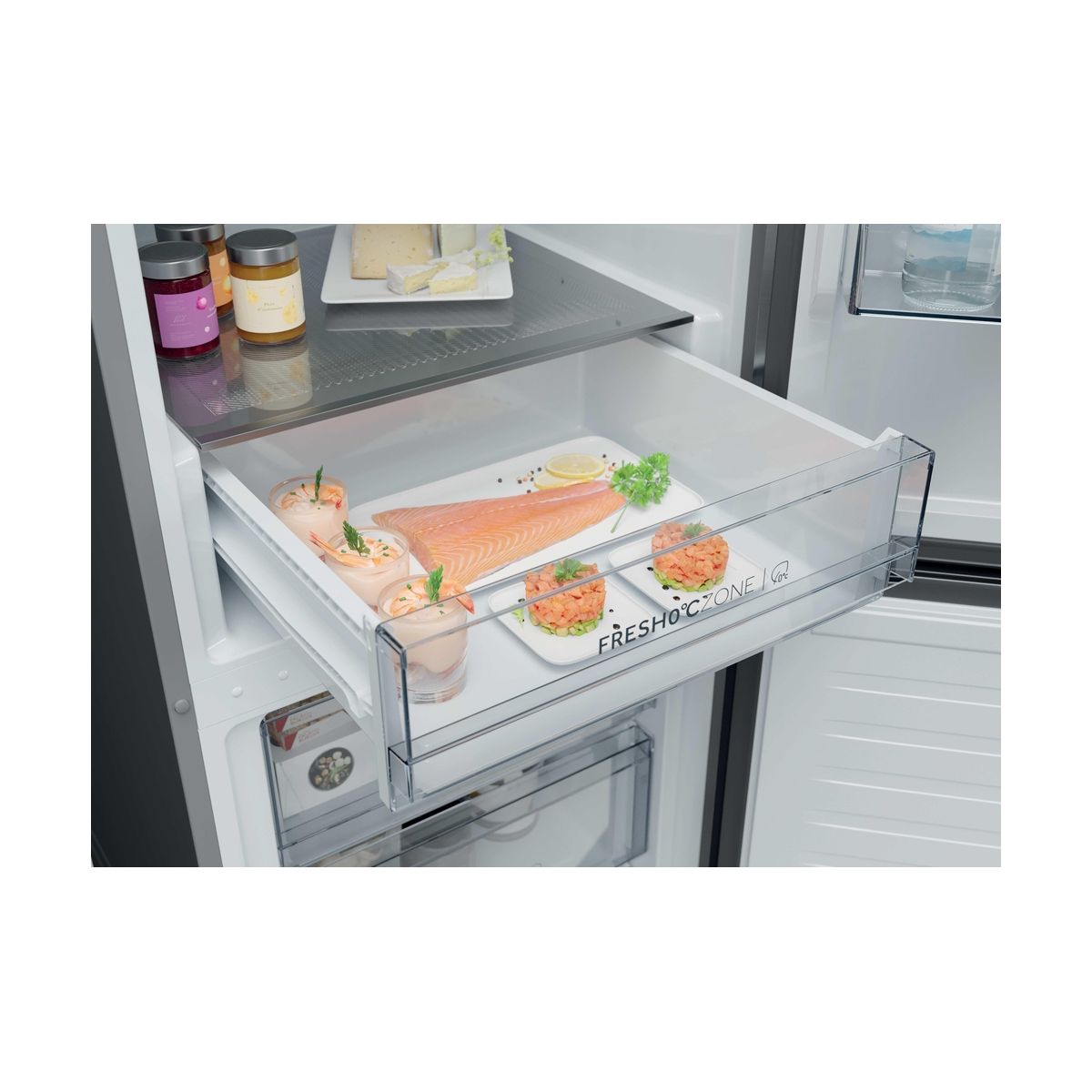 Réfrigérateur combiné HDPR1618ANPK couleur unique, HAIER