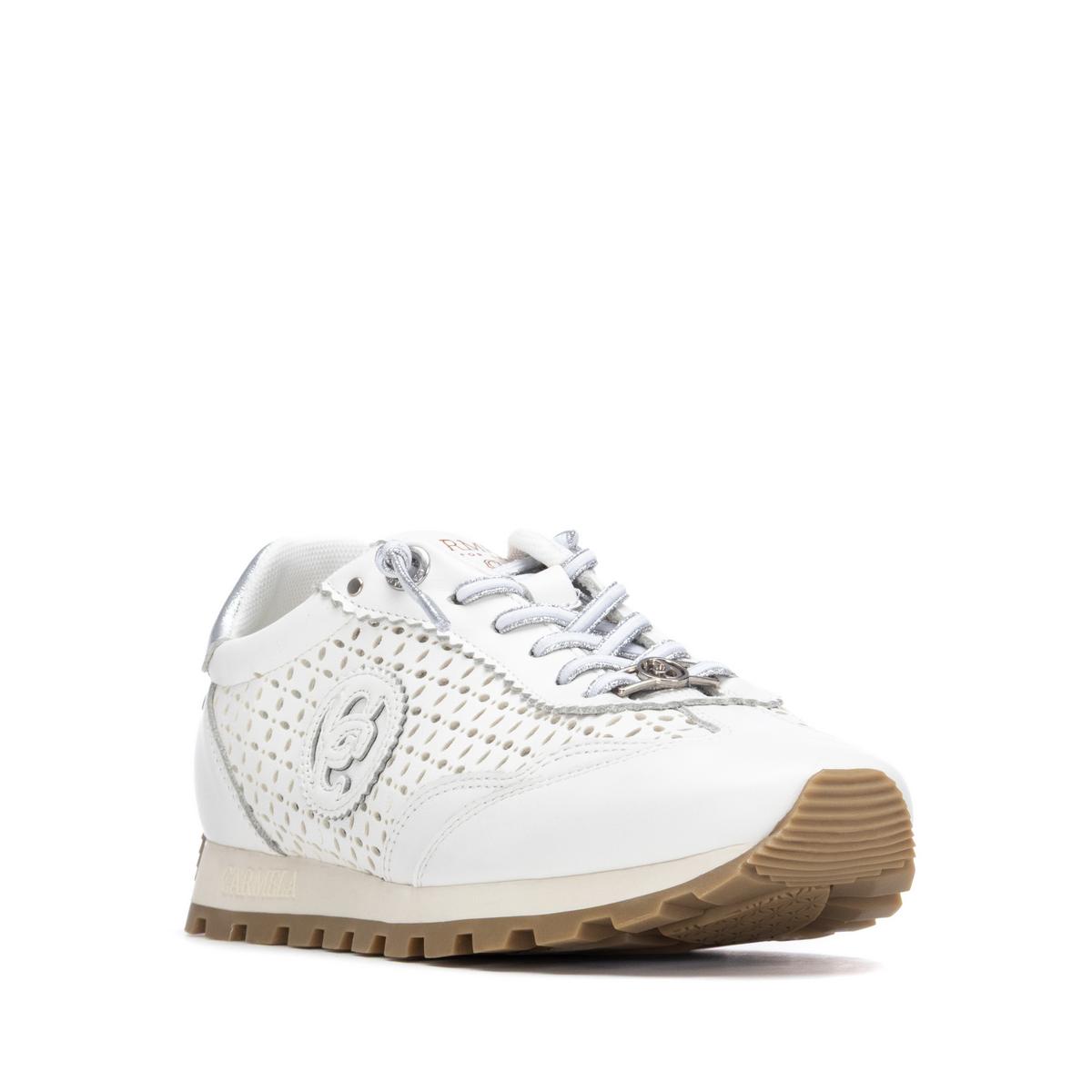 Baskets Plaine Décontractée Lacets blanc, CARMELA