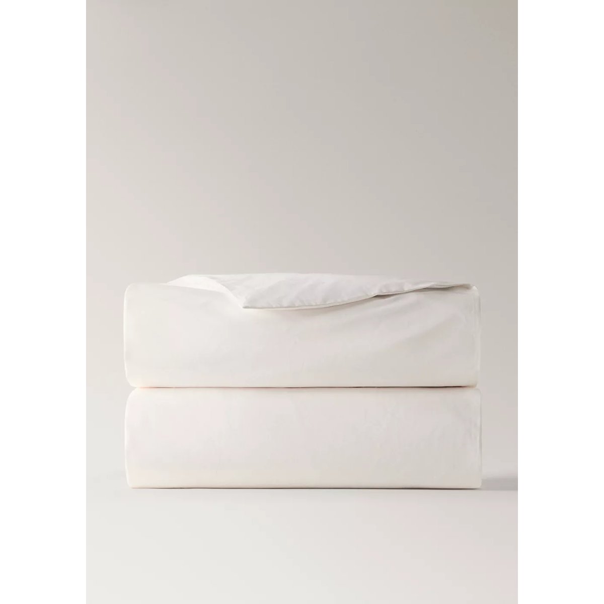 Housse de couette 100 % coton satin Lit 90 cm écru, MANGO HOME