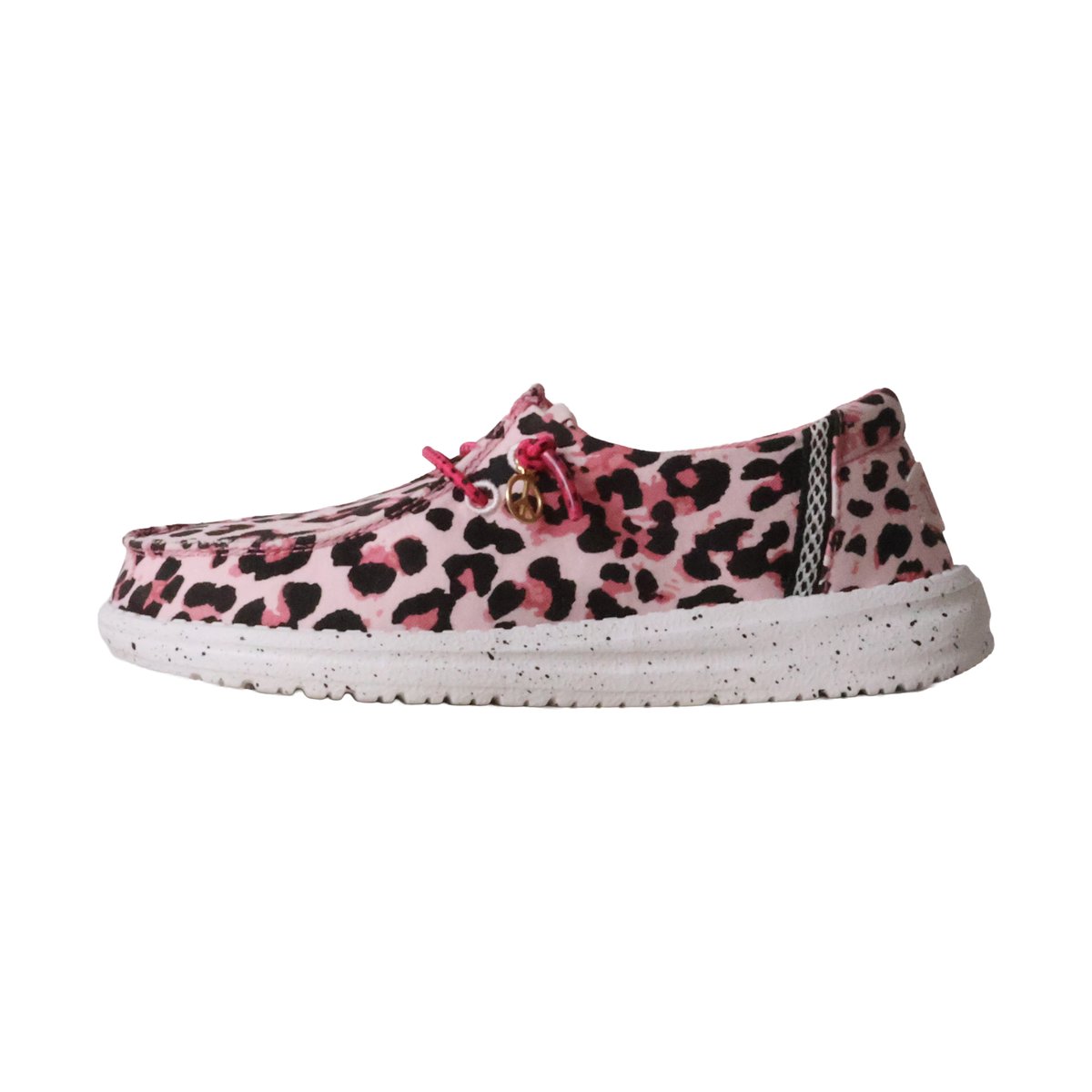 Mocassin à Lacets Wendy Y Getaway Lace rose - leopard, HEY