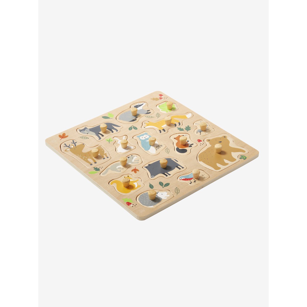 Puzzle boutons Classe verte blanc, VERTBAUDET
