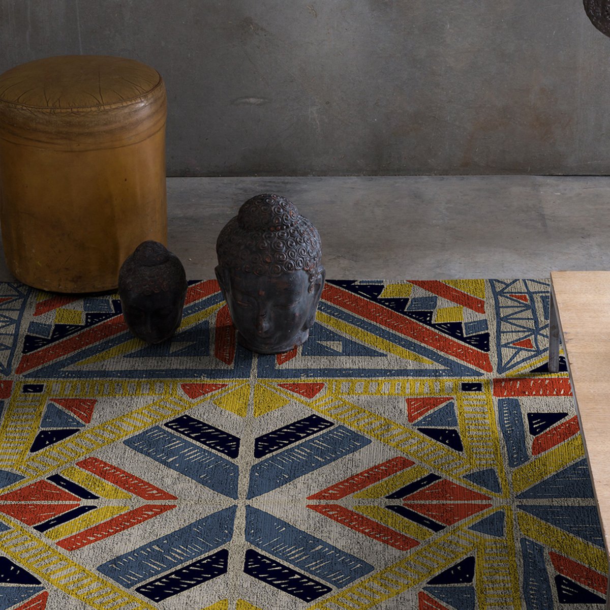 Tapis de salon TENSIVAL multicolore, NAF NAF HOME