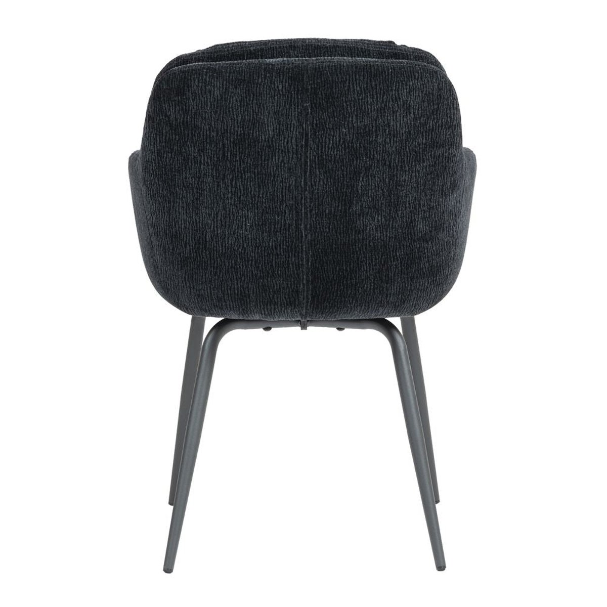 Chaise accoudoirs noir, ZAGO