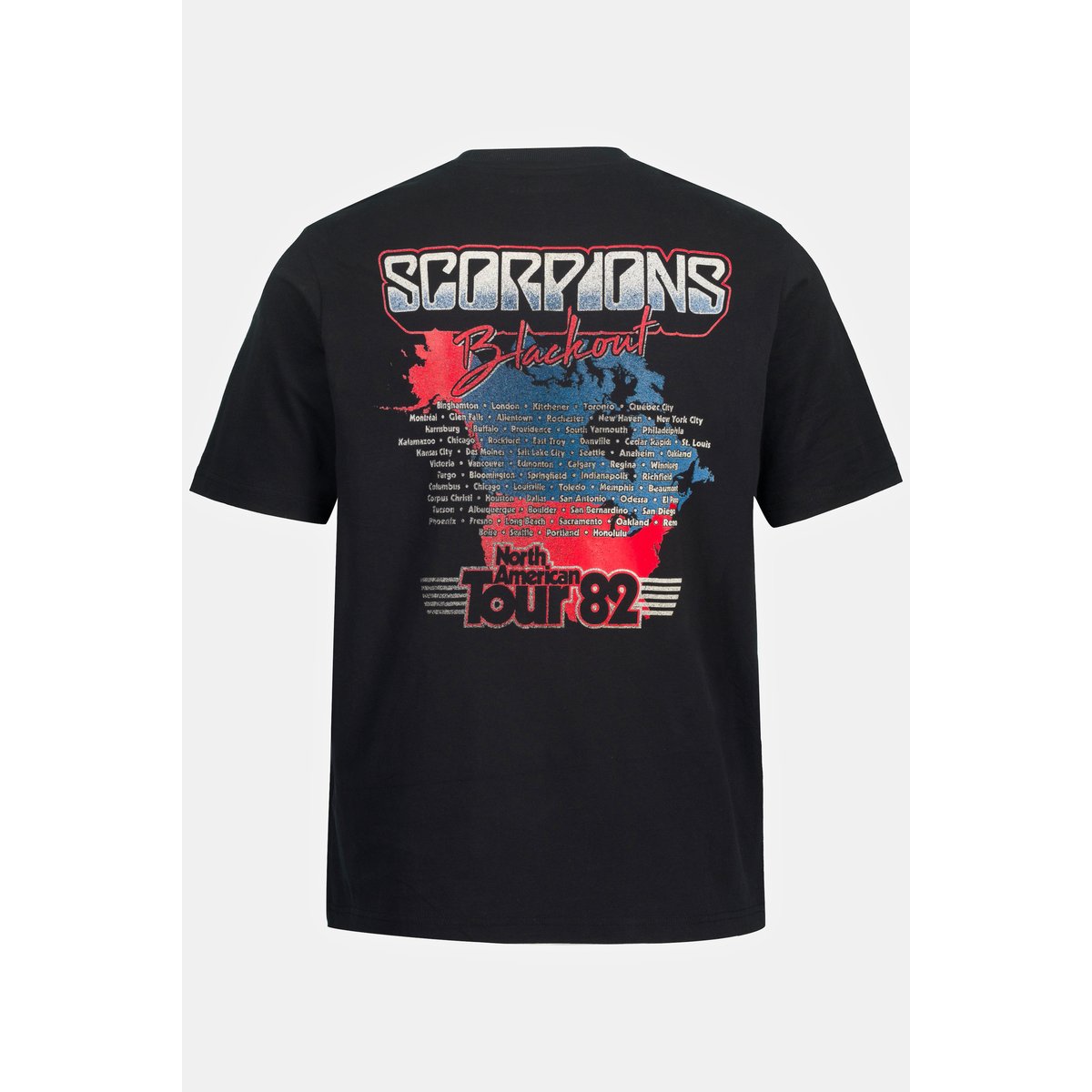 T-shirt du groupe Scorpions, manches courtes noir, JP1880