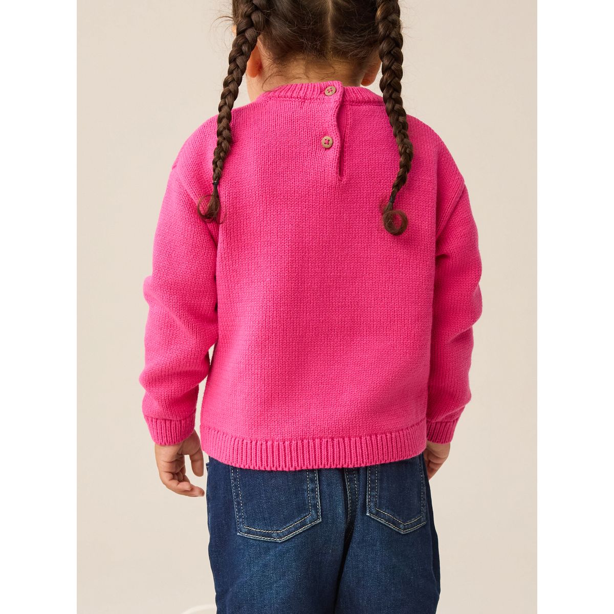 Pull en maille avec cerise brodée rose, NEXT