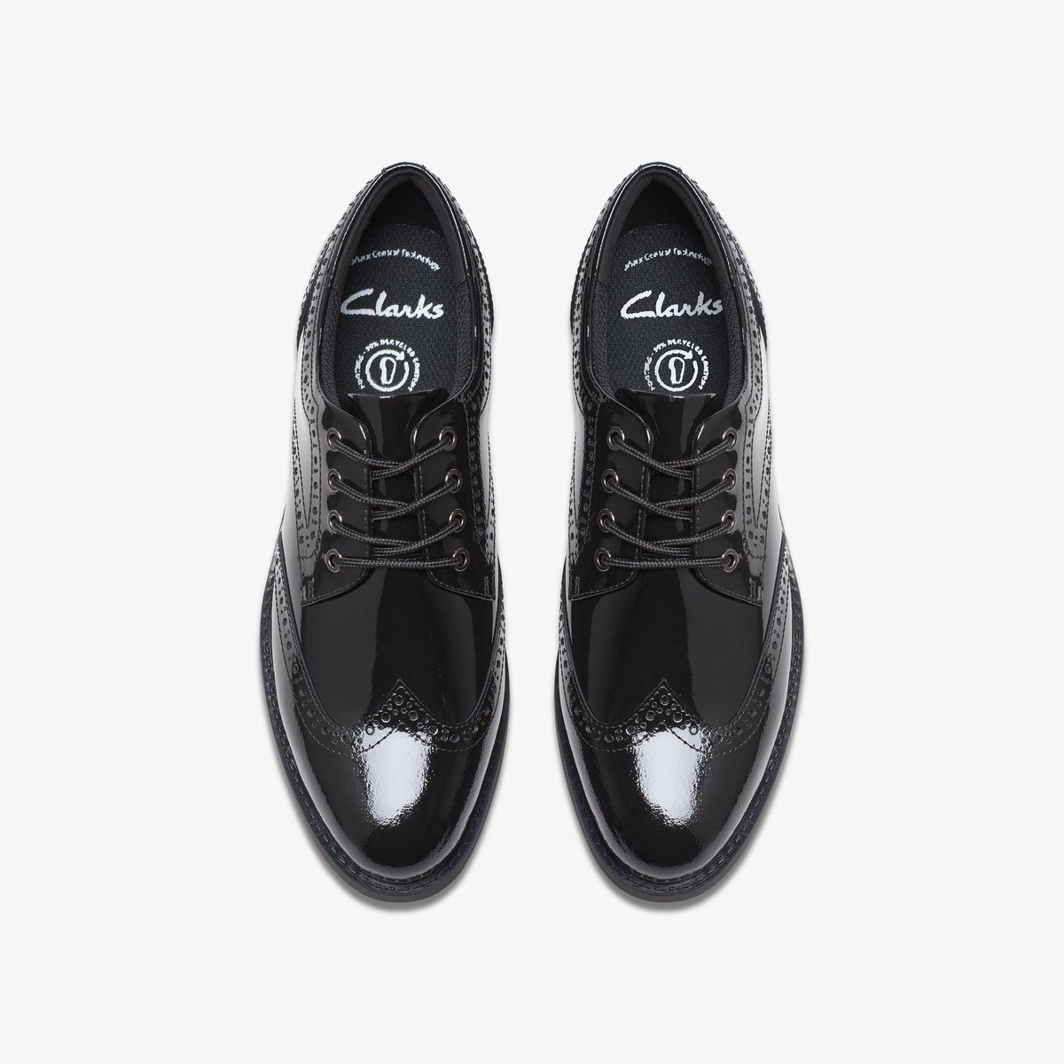 Derbies Brevet Coupe Large TAPA PURE Y noir, CLARKS