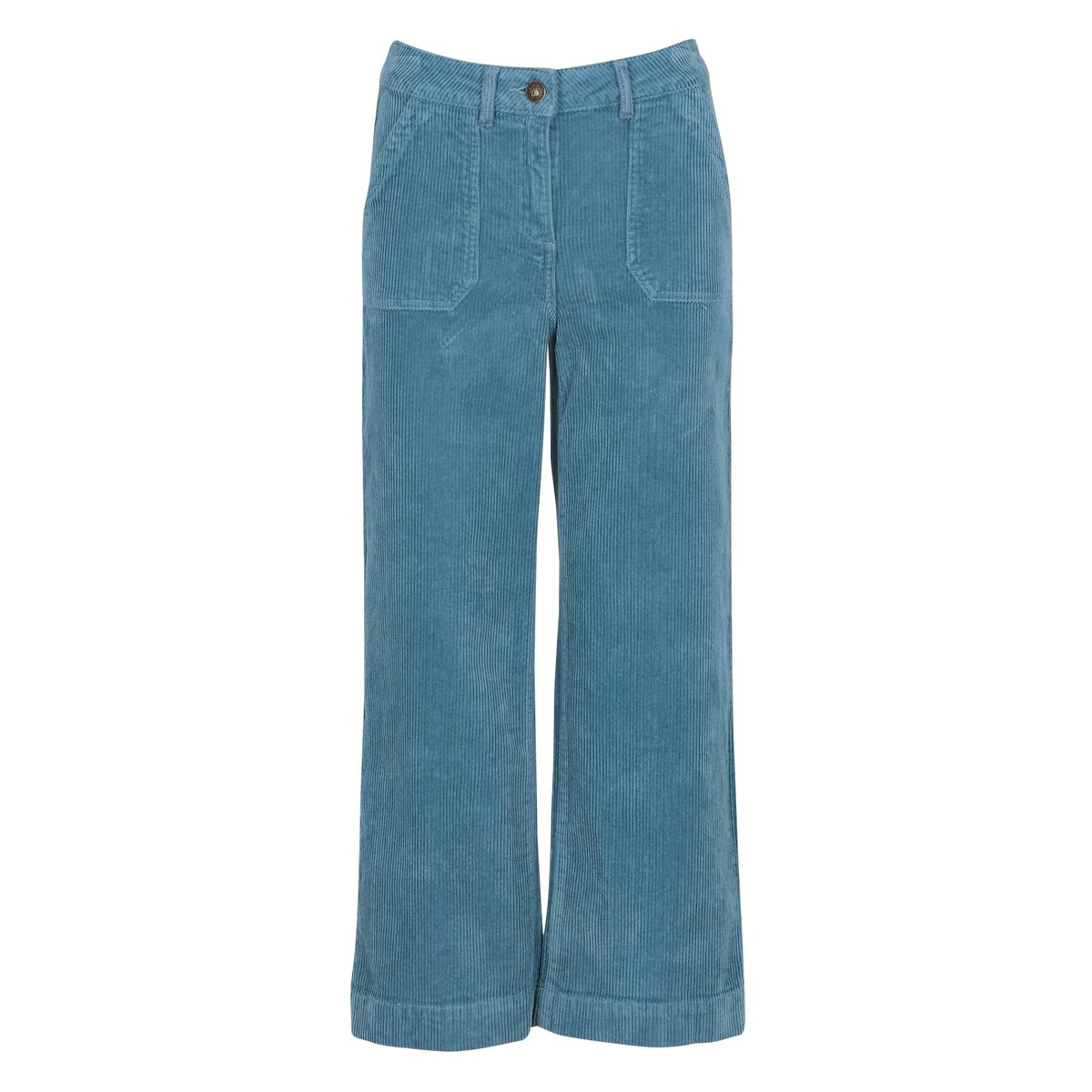 Pantalon chino en velours côtelé SELYNA turquoise, Maison 123