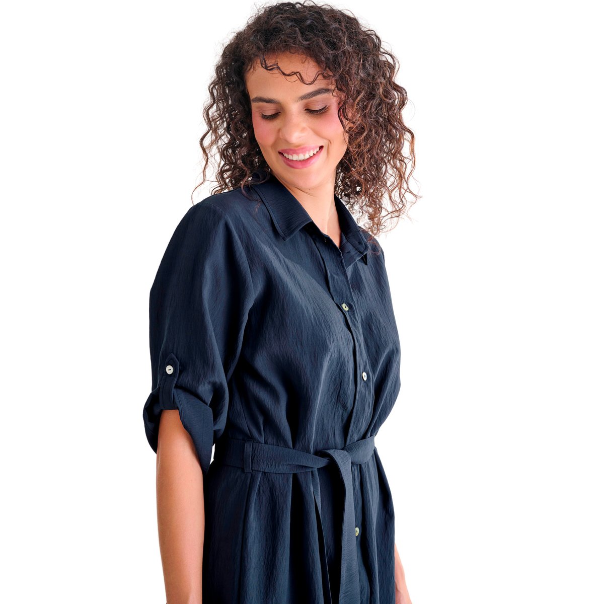 Robe estivale manches courtes PORTOFINO bleu, LISCA