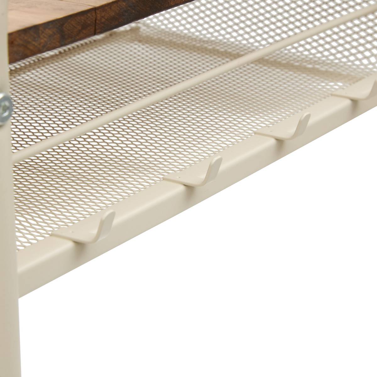 Étagère micro-ondes rectangulaire avec tiroir TELMA beige, 5FIVE SIMPLY SMART