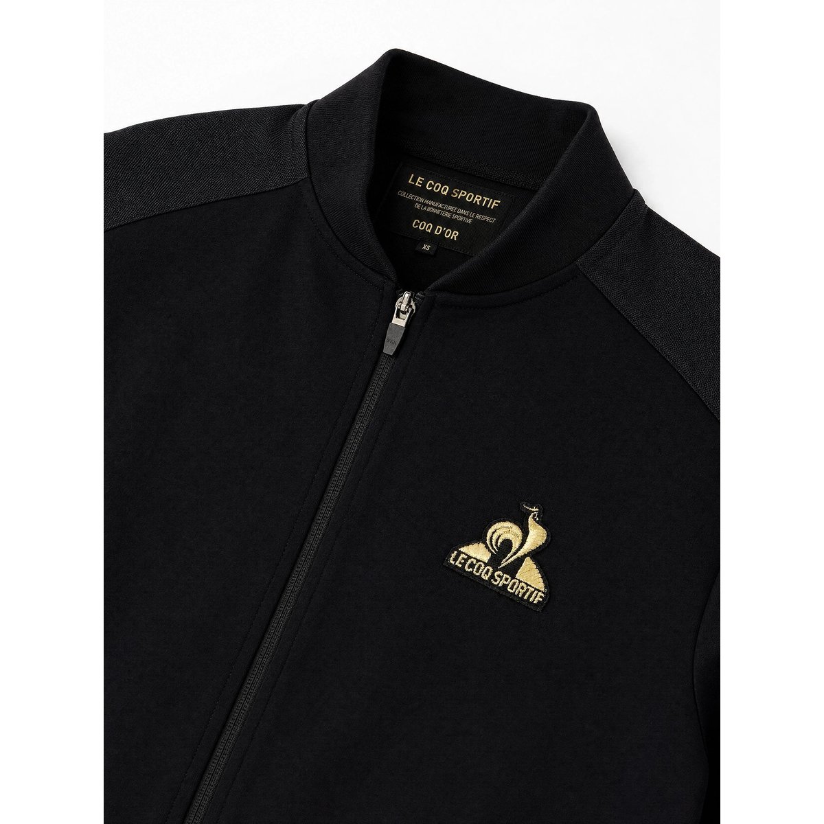 Sweat zippé Coq d'Or noir, LE COQ SPORTIF