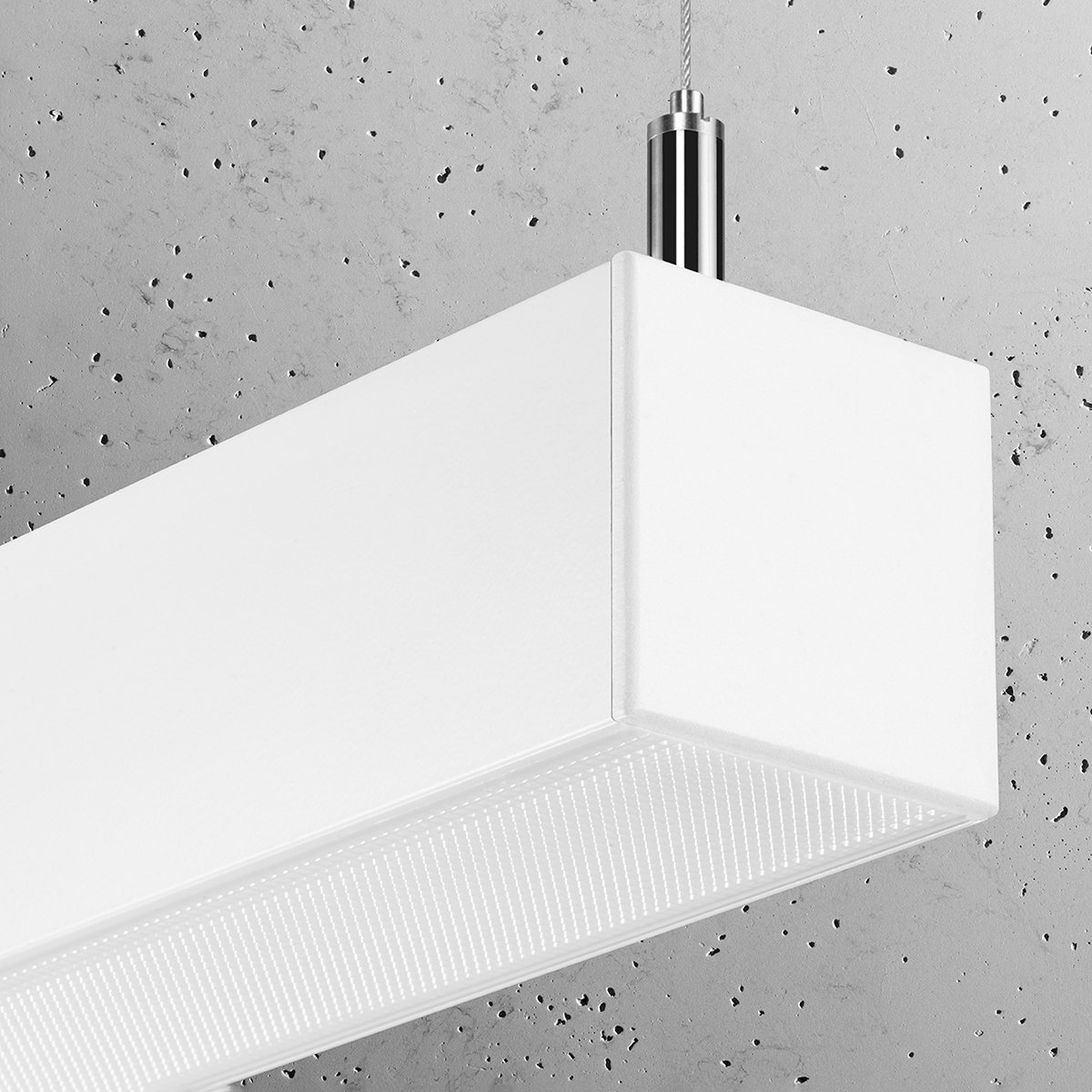 Suspension Aluminium Blanc LED 1 Pinne blanc, EDEN