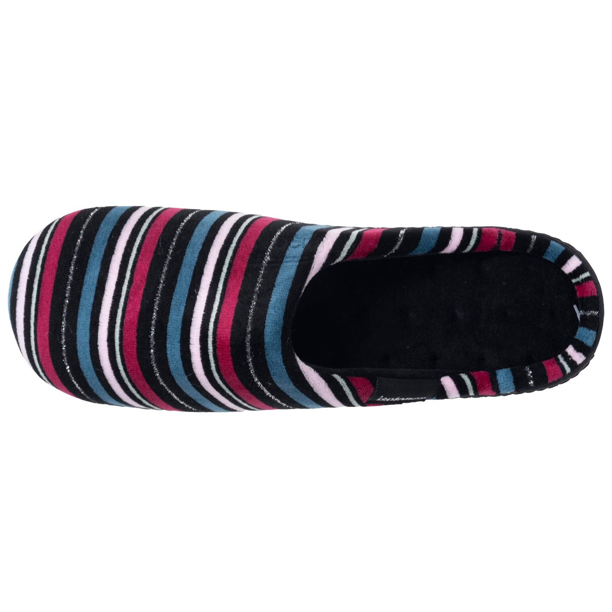 Chaussons Mules rayures, ISOTONER