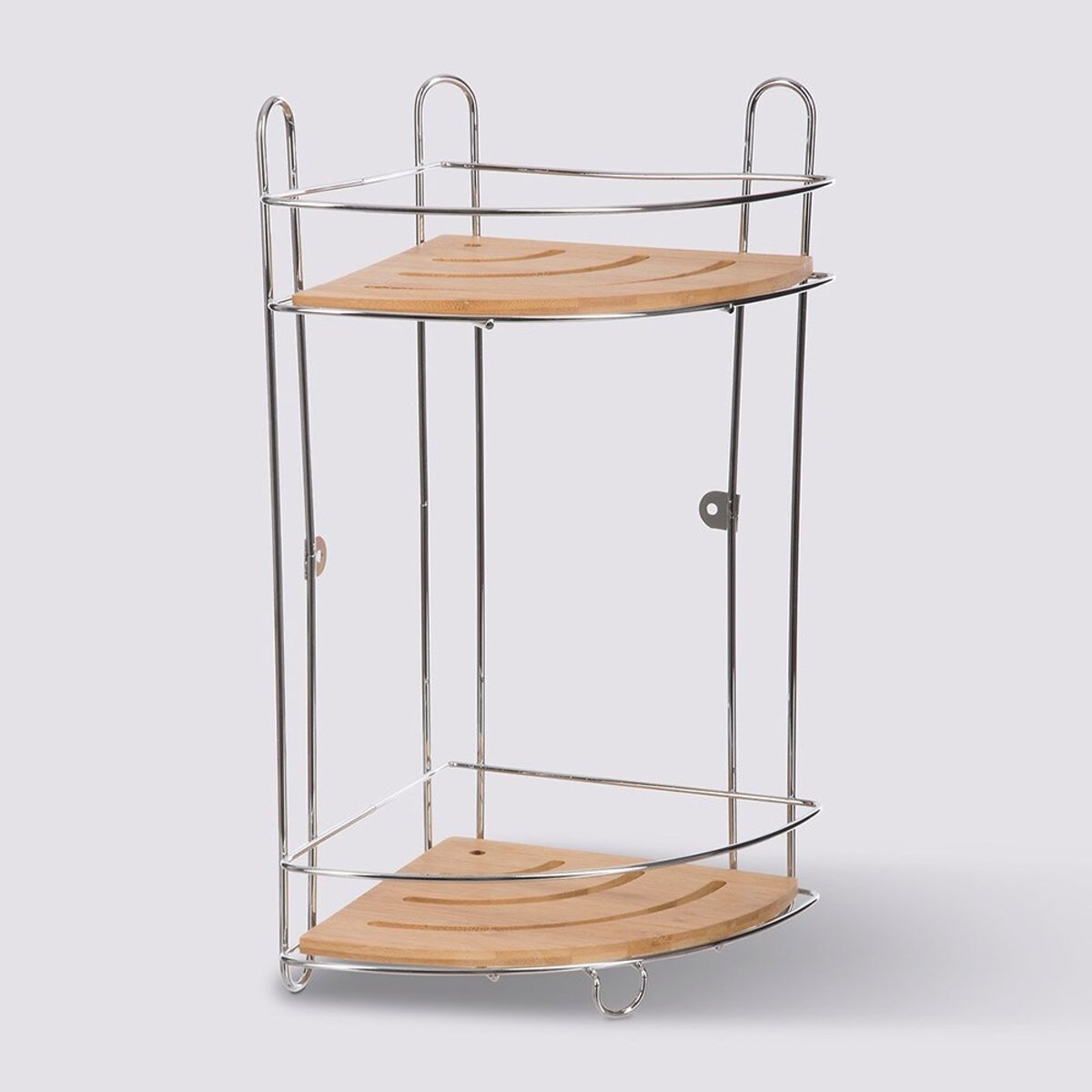 Étagère 2 niveaux Venterra bambou beige, ATMOSPHERA