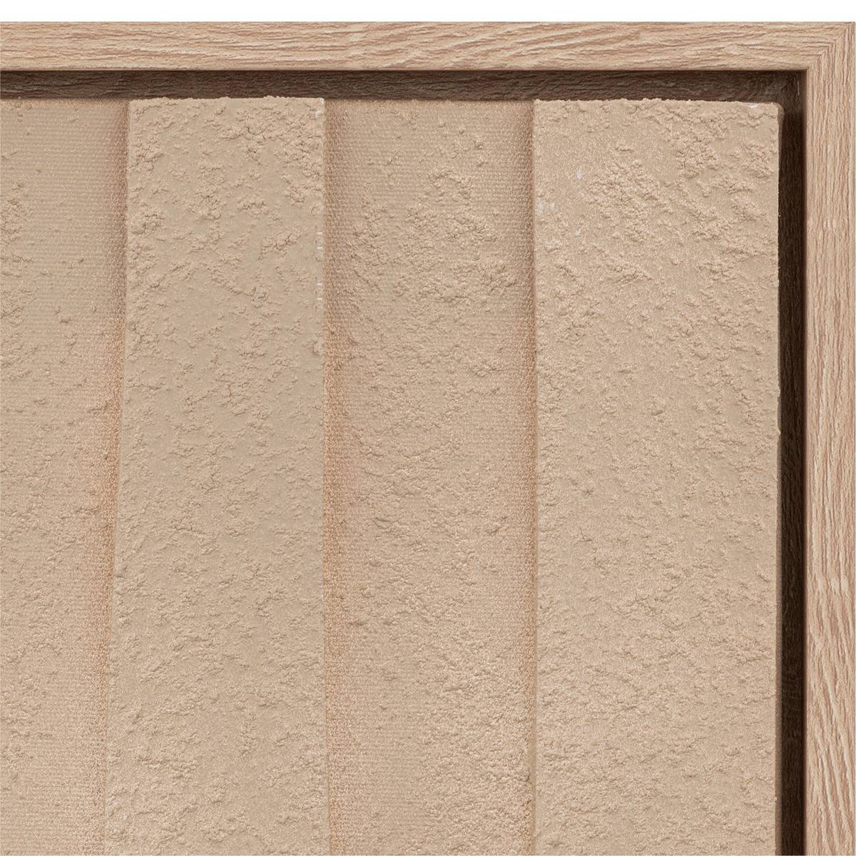 Décoration murale 3D motifs graphiques AZRA beige moyen, ATMOSPHERA
