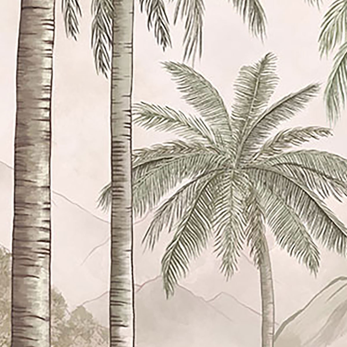 Papier peint tropical intissé, HEXOA