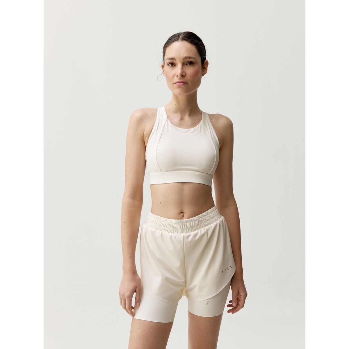 Brassière de Sport Performance Fixation Haute BIKILA blanc, BORN