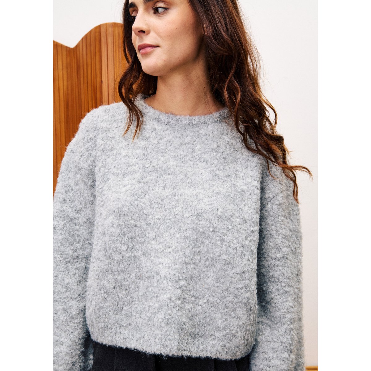 Pull  CAMELIA gris, FRNCH