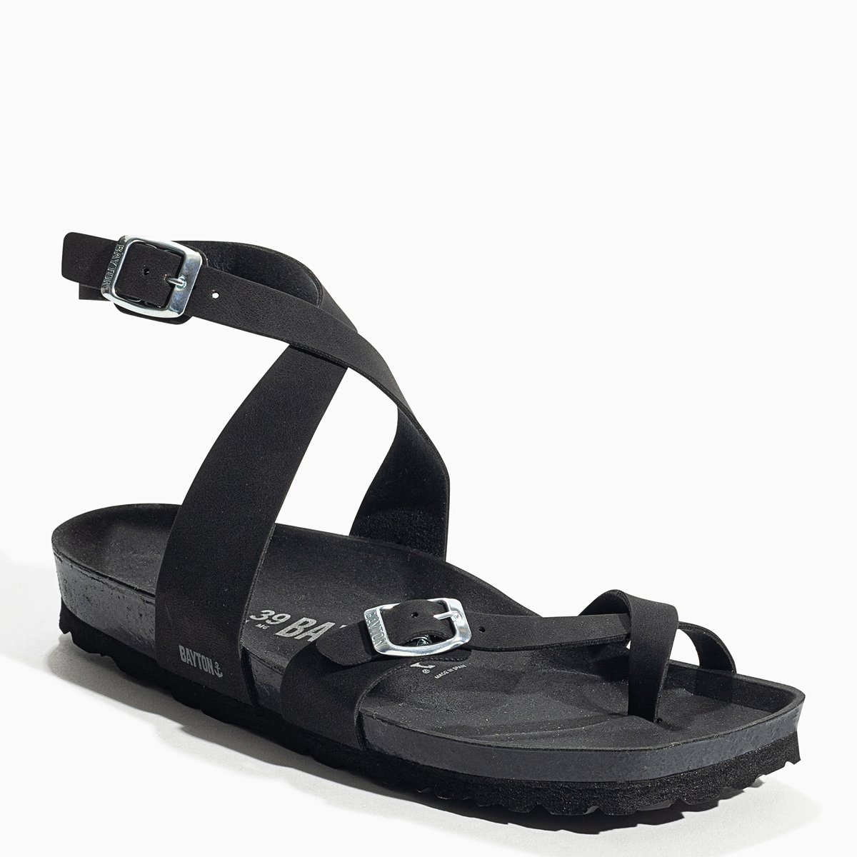 Sandales Vegan SWAN noir, BAYTON