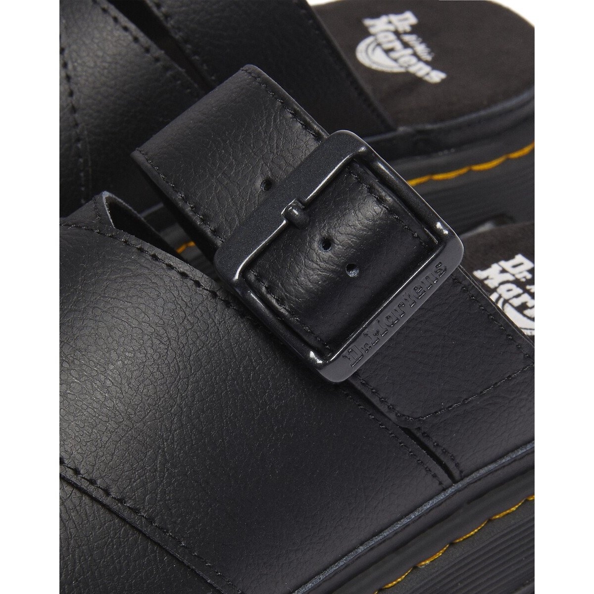 Mules plateformes Mattison en cuir Athena noir, DR. MARTENS