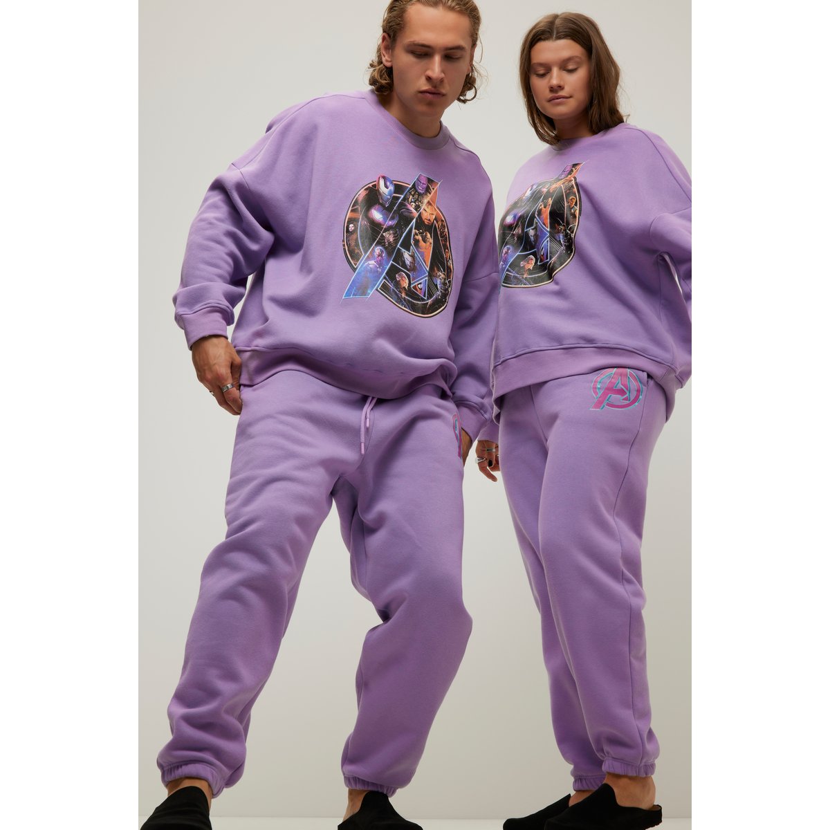 Pantalon de jogging à ceinture élastique lavande, STUDIO UNTOLD