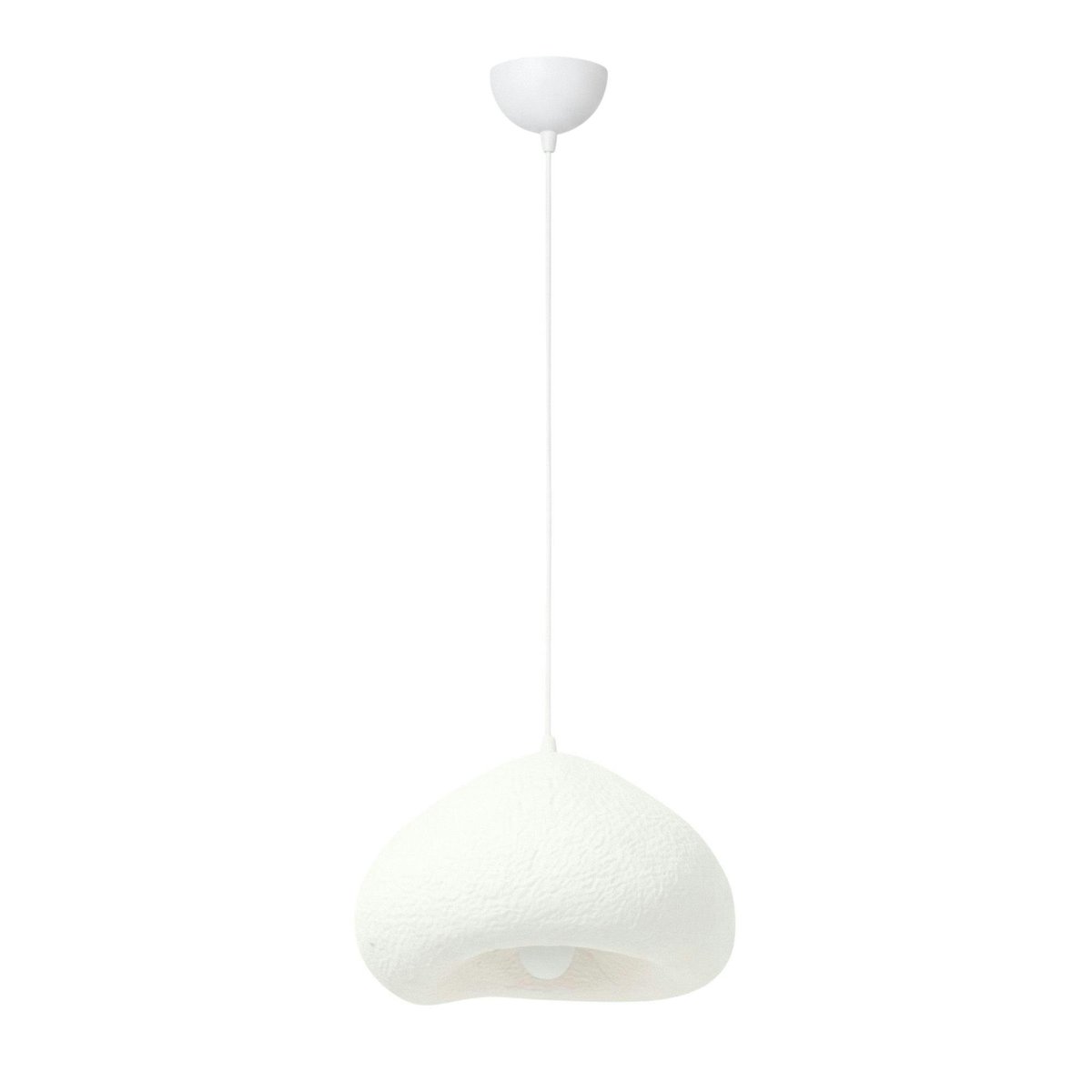 Suspension chambre blanche design organique 40 cm NOXIS blanc, PIER IMPORT