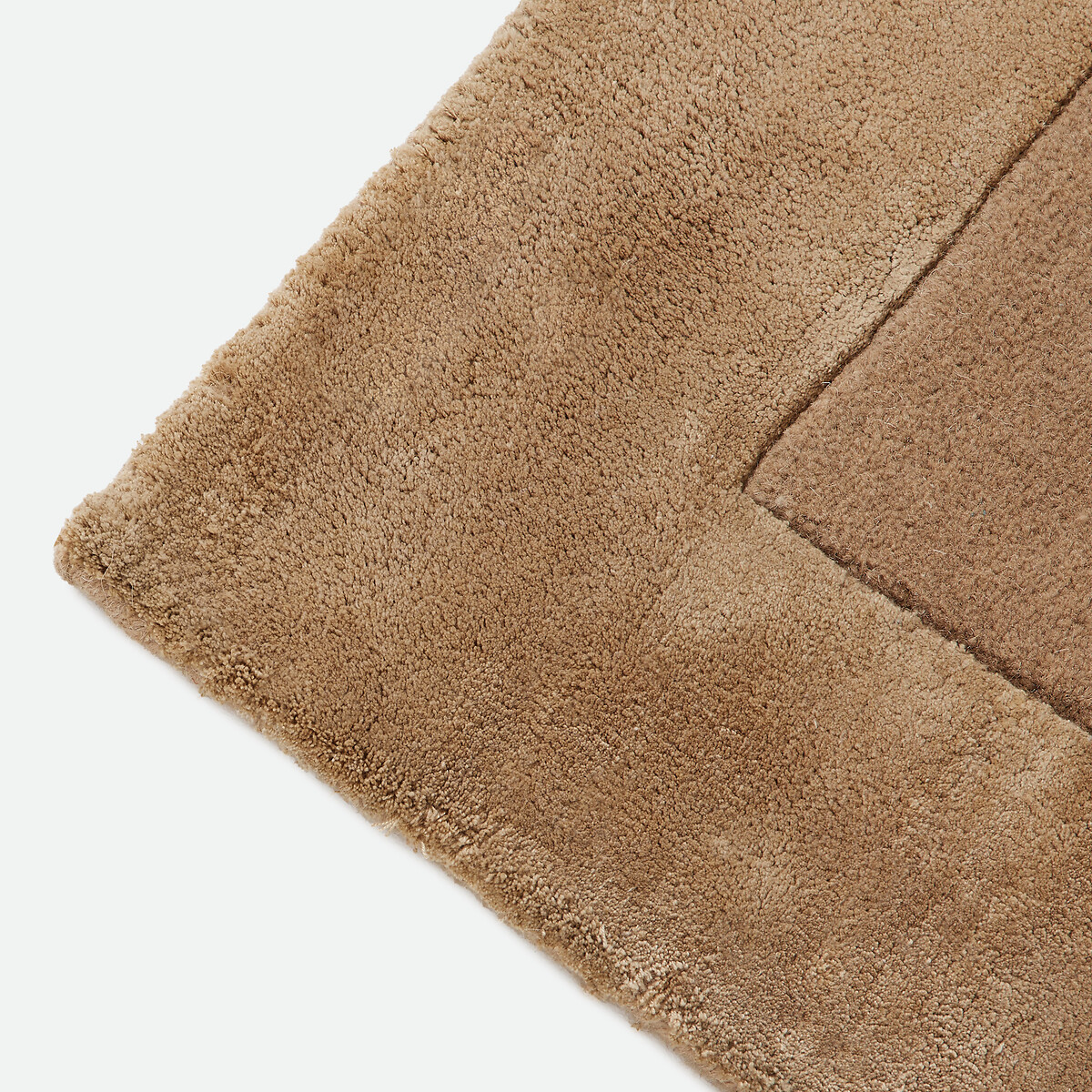 Vloerkleed in wol en viscose, Duoma café au lait, LA REDOUTE INTERIEURS