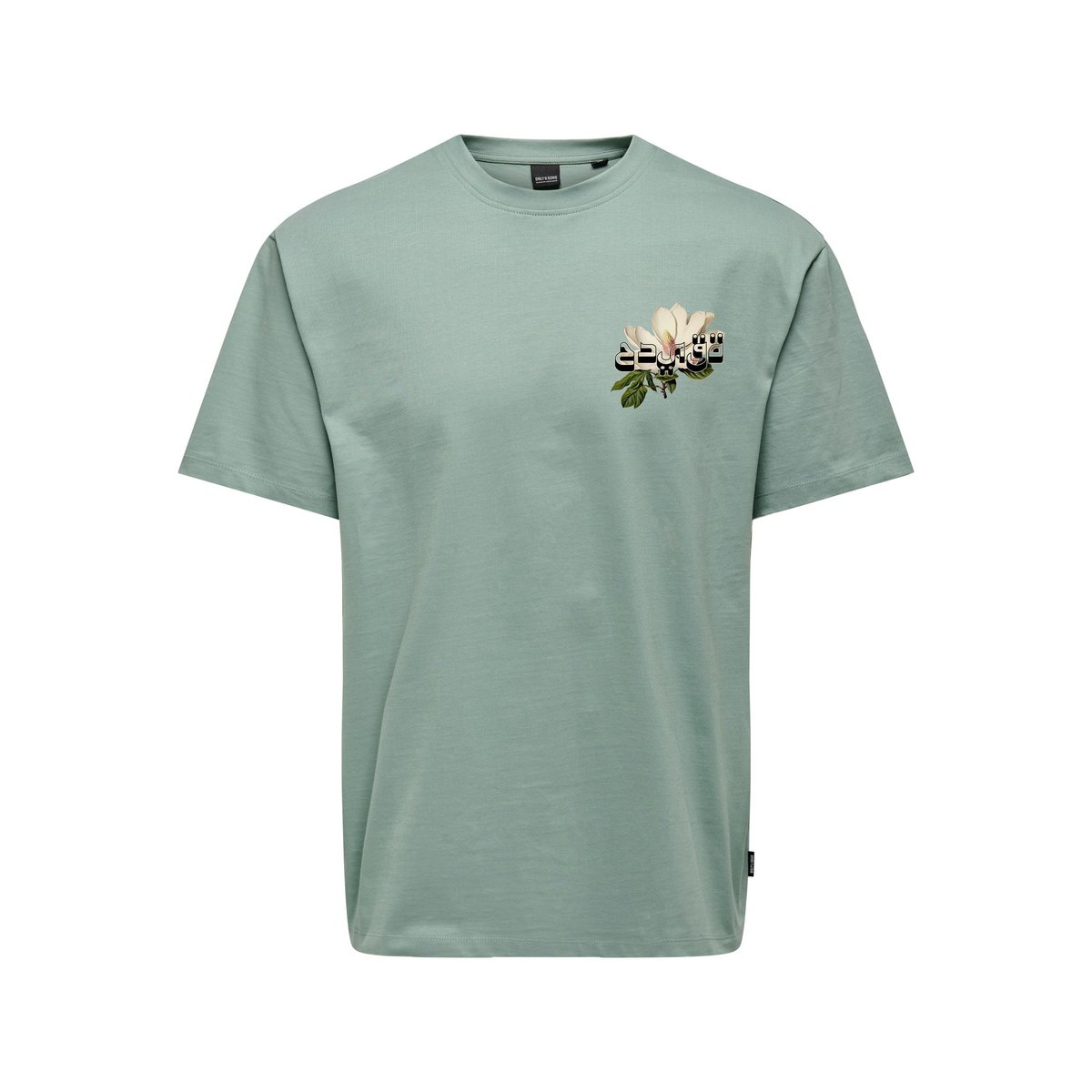 T-Shirt grise - chinois green 1, ONLY & SONS