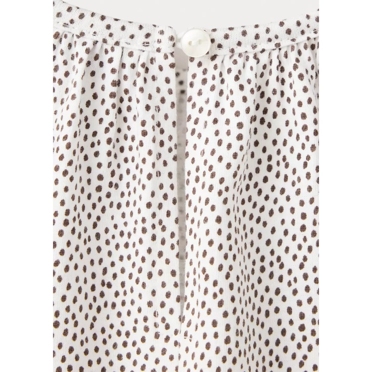 Blouse en coton imprimée blanc cassé, MANGO BABY