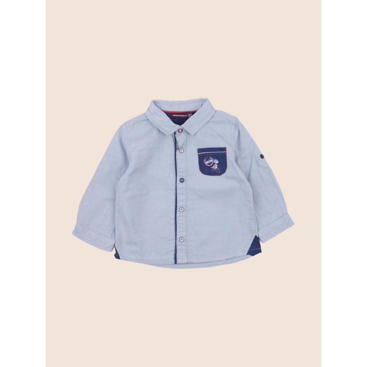 Chemise - Très bon état bleu, SERGENT MAJOR