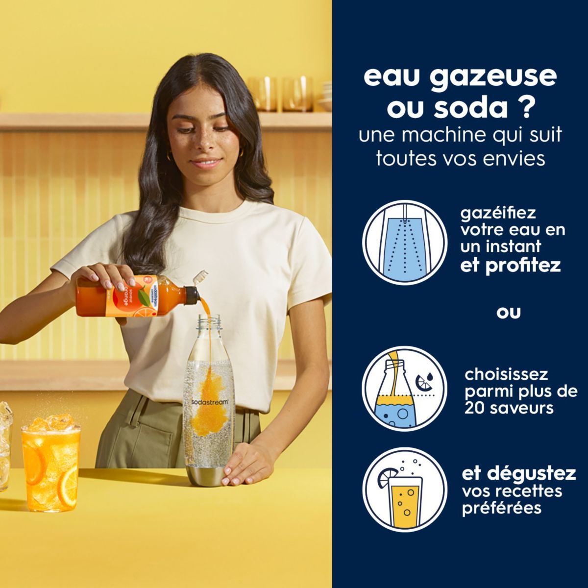 Machine à soda ENSO 1013611330 couleur unique, SODASTREAM