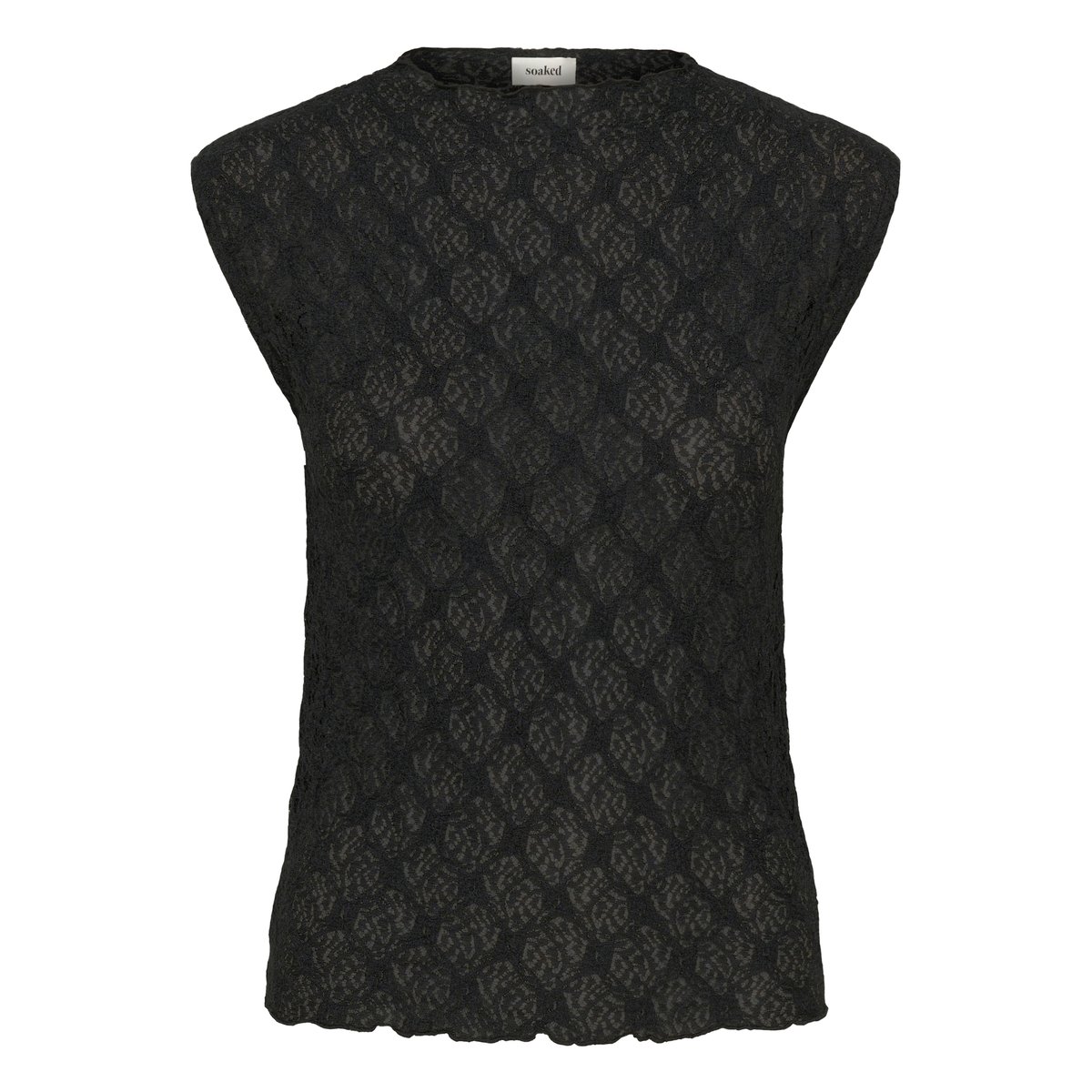 Jersey top noir black, SOAKED IN LUXURY