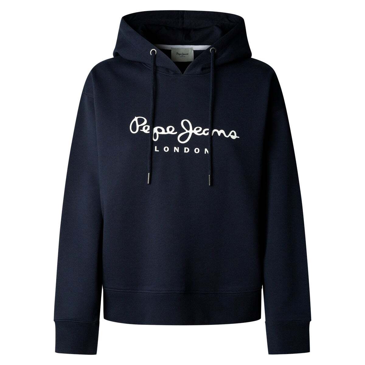 Sweat À Capuche Avec Logo bleu dulwich, PEPE JEANS
