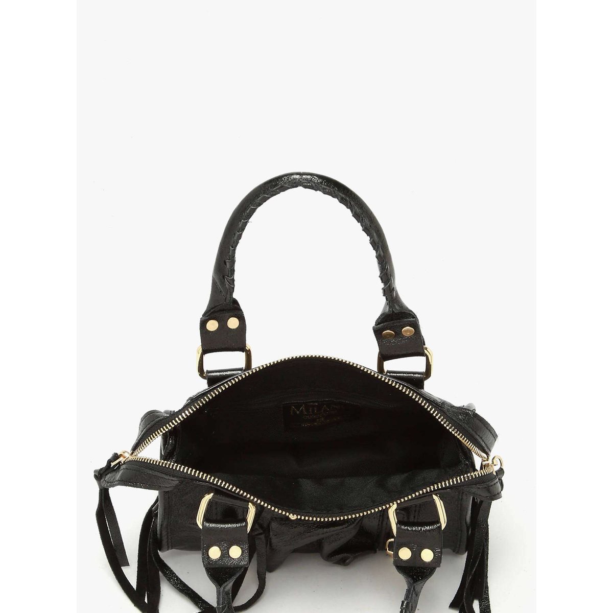 Sac bandoulière Nine cuir nero, MILANO